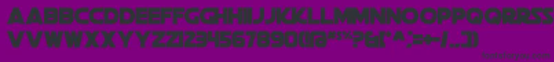 フォントDeathStar – 紫の背景に黒い文字