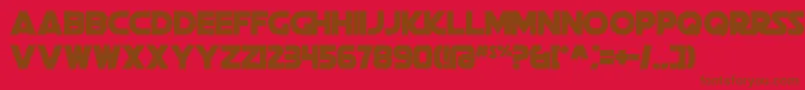 DeathStar Font – Brown Fonts on Red Background