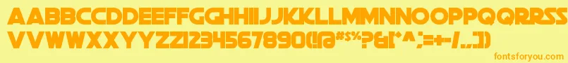 More about DeathStar Font DeathStar Font – Orange Fonts on Yellow Background