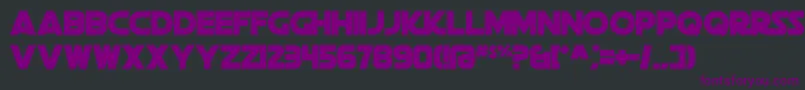 Weitere Informationen zur DeathStar-Schriftart DeathStar-Schriftart – Violette Schriften auf schwarzem Hintergrund