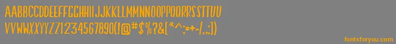 SwallowFalls Font – Orange Fonts on Gray Background