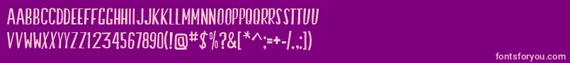 SwallowFalls Font – Pink Fonts on Purple Background
