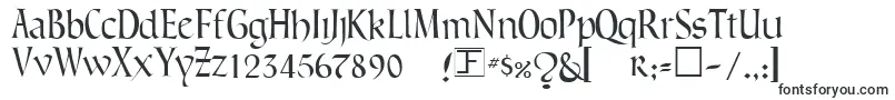 LombardicNarrow-fontti – Alkavat L:lla olevat fontit