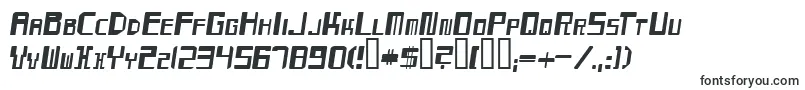 Шрифт MaydayOblique – промышленные шрифты