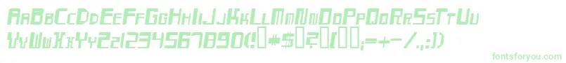 Weitere Informationen zur MaydayOblique-Schriftart MaydayOblique-Schriftart – Grüne Schriften