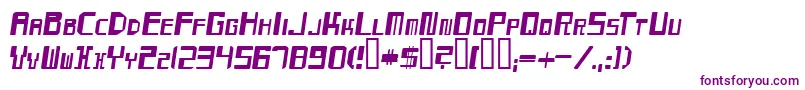MaydayOblique Font – Purple Fonts on White Background