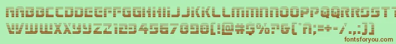 Legiosabinagrad Font – Brown Fonts on Green Background