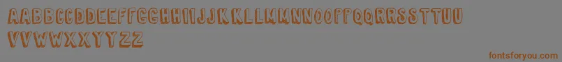 TireShopDemoVersion Font – Brown Fonts on Gray Background