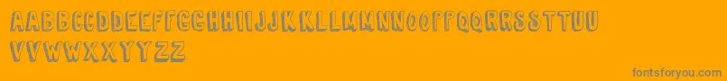TireShopDemoVersion Font – Gray Fonts on Orange Background
