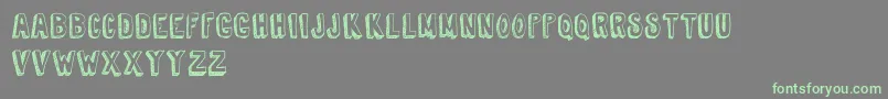 TireShopDemoVersion Font – Green Fonts on Gray Background