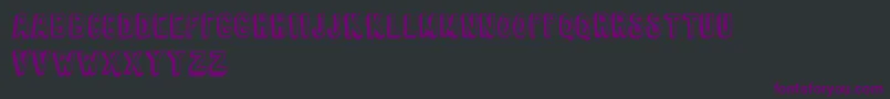 TireShopDemoVersion Font – Purple Fonts on Black Background