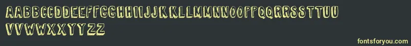 TireShopDemoVersion Font – Yellow Fonts on Black Background