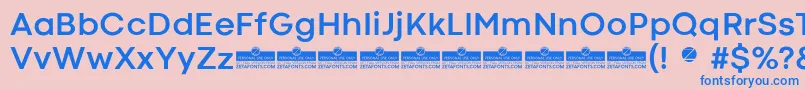 CodecColdBoldTrial Font – Blue Fonts on Pink Background