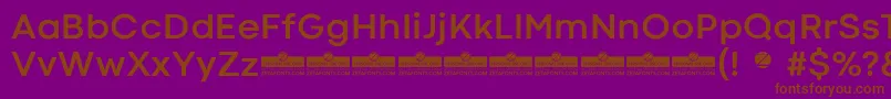 CodecColdBoldTrial Font – Brown Fonts on Purple Background