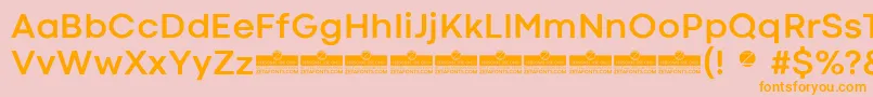 CodecColdBoldTrial Font – Orange Fonts on Pink Background