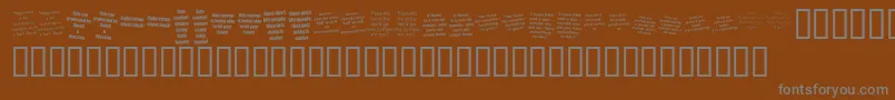 More about KrGunz Font KrGunz Font – Gray Fonts on Brown Background