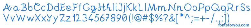 AndreiProByKreativfont.Com-fontti – siniset fontit