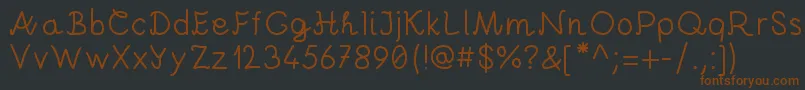 AndreiProByKreativfont.Com Font – Brown Fonts on Black Background