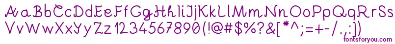 Police AndreiProByKreativfont.Com – polices violettes