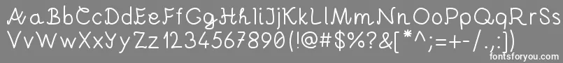 AndreiProByKreativfont.Com Font – White Fonts on Gray Background