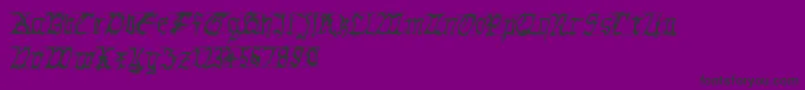 GothichanddirtyBold-Schriftart – Schwarze Schriften auf violettem Hintergrund