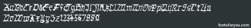 GothichanddirtyBold-fontti – valkoiset fontit