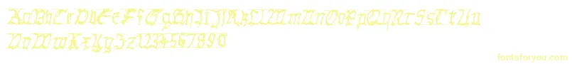 Weitere Informationen zur GothichanddirtyBold-Schriftart GothichanddirtyBold-Schriftart – Gelbe Schriften