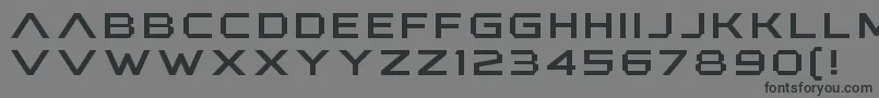 Czcionka AnotherXanadu – czarne czcionki na szarym tle