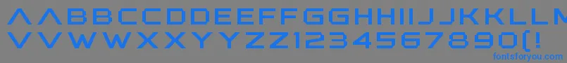 AnotherXanadu Font – Blue Fonts on Gray Background