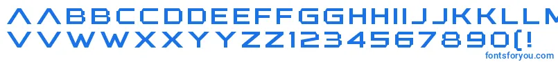 Шрифт AnotherXanadu – синие шрифты на белом фоне