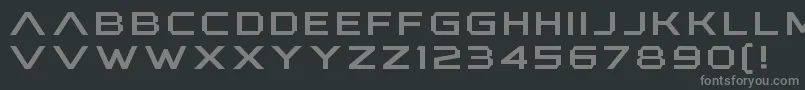 AnotherXanadu Font – Gray Fonts on Black Background