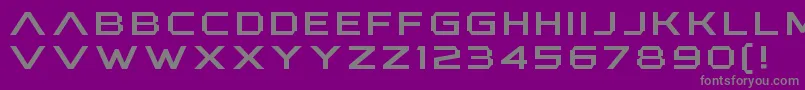 AnotherXanadu Font – Gray Fonts on Purple Background