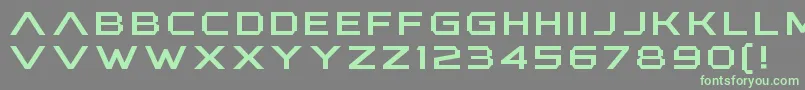 AnotherXanadu Font – Green Fonts on Gray Background