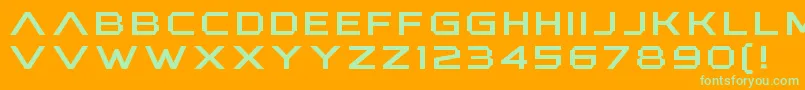 AnotherXanadu Font – Green Fonts on Orange Background