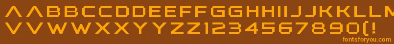 Шрифт AnotherXanadu – оранжевые шрифты на коричневом фоне