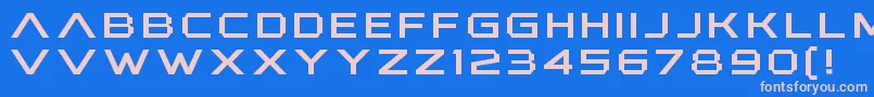 AnotherXanadu Font – Pink Fonts on Blue Background