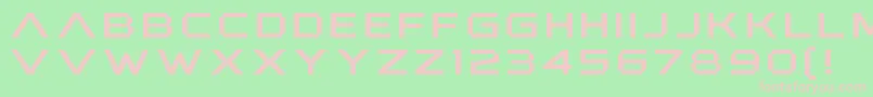Шрифт AnotherXanadu – розовые шрифты на зелёном фоне