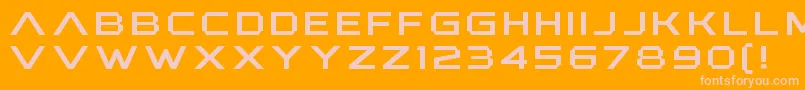 AnotherXanadu Font – Pink Fonts on Orange Background