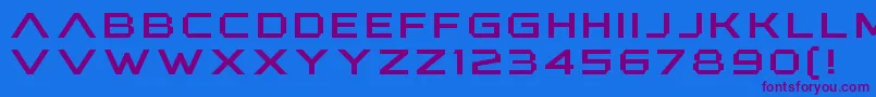 Шрифт AnotherXanadu – фиолетовые шрифты на синем фоне