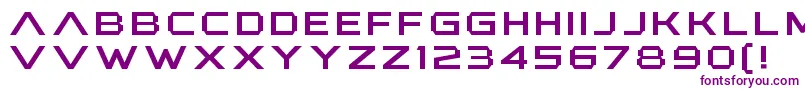AnotherXanadu-fontti – violetit fontit valkoisella taustalla