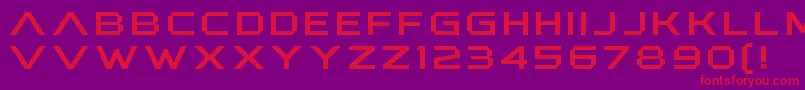 AnotherXanadu Font – Red Fonts on Purple Background