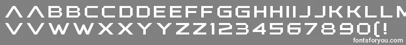 フォントAnotherXanadu – 灰色の背景に白い文字