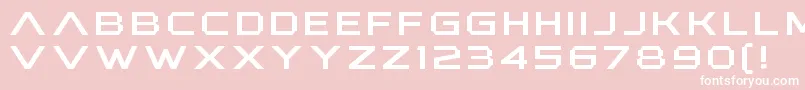 Шрифт AnotherXanadu – белые шрифты на розовом фоне