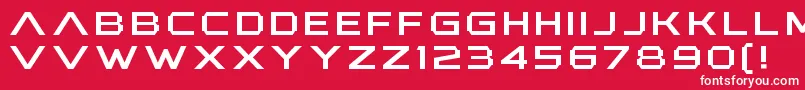 AnotherXanadu Font – White Fonts on Red Background
