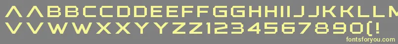 AnotherXanadu Font – Yellow Fonts on Gray Background