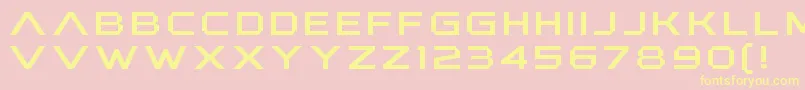 AnotherXanadu Font – Yellow Fonts on Pink Background