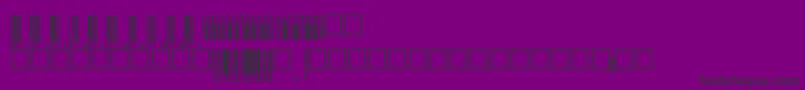 Upcep36tt Font – Black Fonts on Purple Background