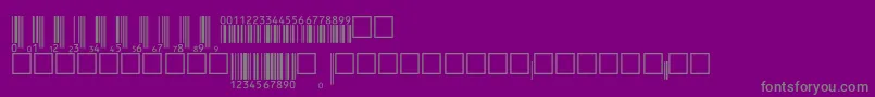 Upcep36tt Font – Gray Fonts on Purple Background