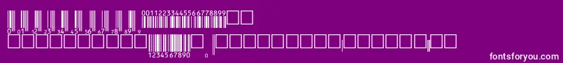 Upcep36tt Font – White Fonts on Purple Background