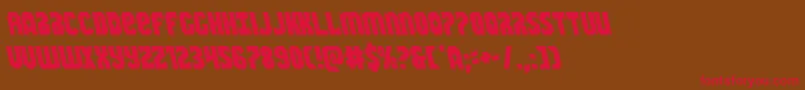 Warnationleft Font – Red Fonts on Brown Background